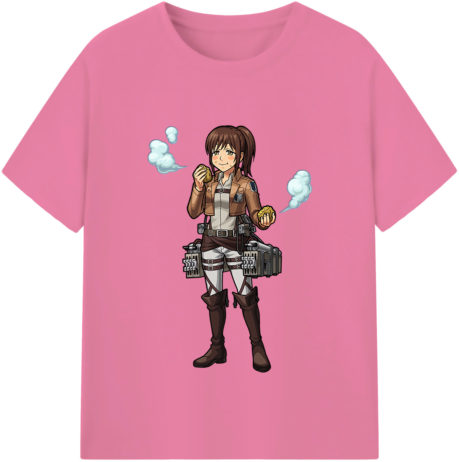 （画像用） 進撃の巨人 サシャ·ブラウス Attack on Titan Sasha Blaus 綿100％半袖Tシャツ（フロントプリント）